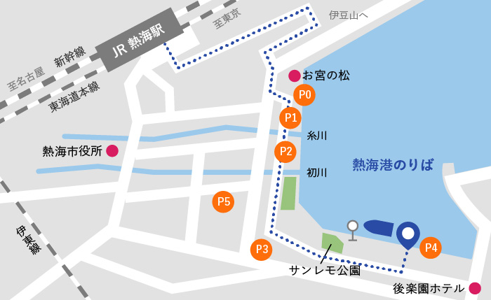 熱海港地図