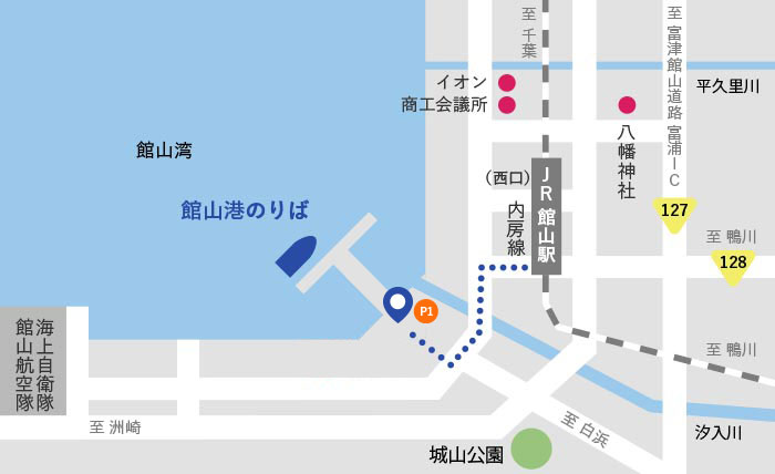 館山港地図