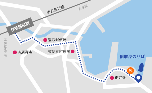 稲取港地図