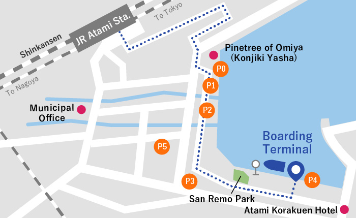 Atami Port Map