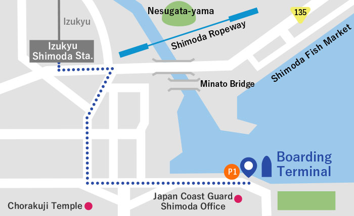 Shimoda Port Map